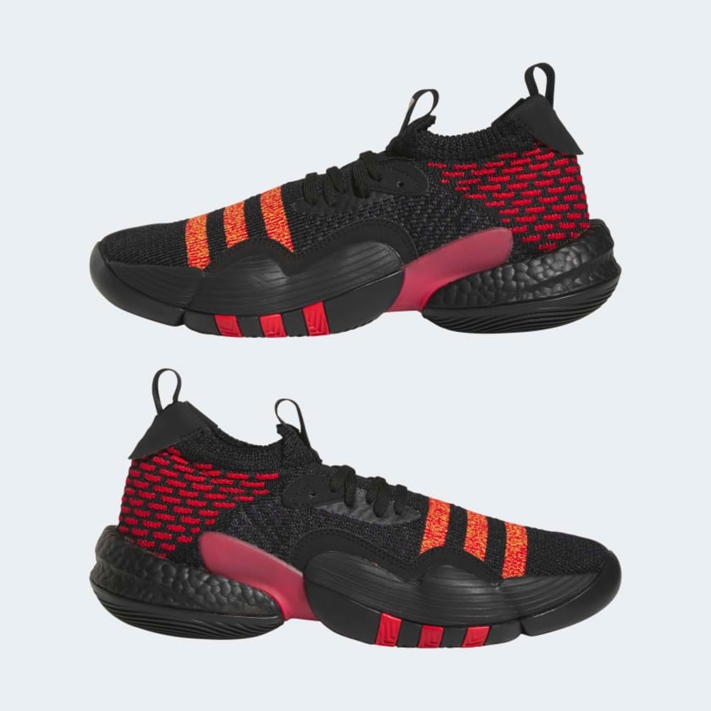 adidas Black and Red Athletic Shoes
